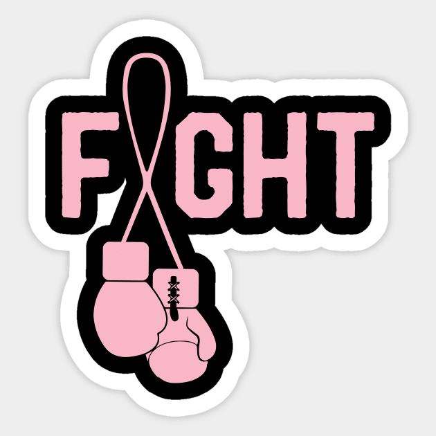 Fight Breast Cancer Awareness Month Ribbon Survivor Fighter Sticker by mrsmitful01